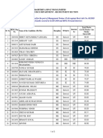 Rashtriya Ispat Nigm Limited Human Resource Department - Recruitment Section