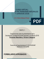 Curso Virtual LLenado de PDT Personas Naturales y Jurídicas 2018