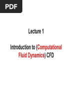 Introduction To CFD: Computational Fluid Dynamics