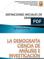 La Demografía, Ciencia Análisis e Investigación