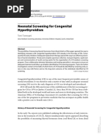 Neonatal Screening For Congenital Hypothyroidism - Toni Torresani