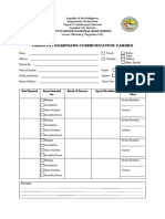 Communication To Parents Template