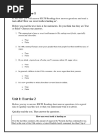 Unit 1 - Reading