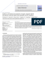 Optical Materials: Weiqiang Fan, Jing Feng, Shuyan Song, Yongqian Lei, Song Dang, Hongjie Zhang