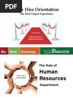 New Hire Orientation A Red Carpet Experience