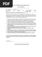 Acta de Compromiso de Padre de Familia