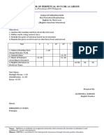 Table of Specification Sample PDF