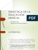 Didáctica de La Educación Musical