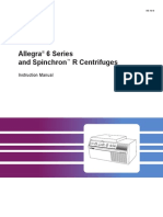 Beckman Coulter Allegra 6 Centrifuge - User Manual