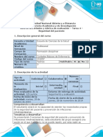 Guía de Actividades y Rúbrica de Evaluación - Tarea 4 - Seguridad de Paciente