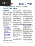 An Assessment of Market Information Systems in East Africa