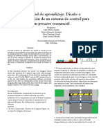 Diseño e Implementación de Un Sistema de Control para Un Proceso Secuencial