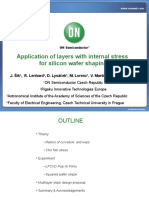Application of Layers With Internal Stress For Silicon Wafer Shaping