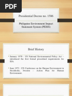 Presidential Decree No. 1586: Philippine Environment Impact Statement System (PEISS)