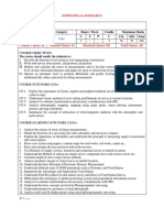 Surveying & Geomatics Syllabus 2019