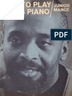 How To Play Blues Piano - Junior Mance 1967 Book