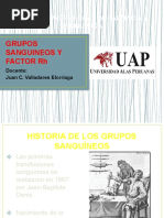 Grupos Sanguineos y Factor RH