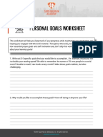 Personal Goals Worksheet: © 2019 Superhuman Enterprises, Inc. All Rights Reserved