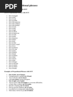 Big List of Prepositional Phrases