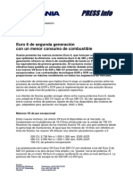 PRESS Info: Euro 6 de Segunda Generación Con Un Menor Consumo de Combustible