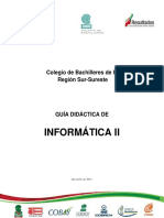 Guía Didáctica de Informática II Sur Sureste PDF