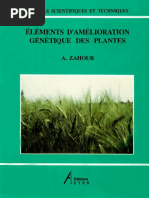 Zahour Elements Amelioration Genetique Plantes PDF