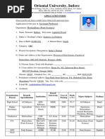 Job Application Format