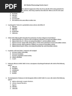 2017 Medical Pharmacology Practice Exam 4