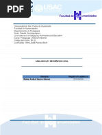 Analisis Ley de Servicio Civil