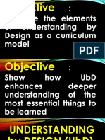 Understanding by Design Ubd