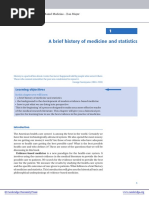 A Brief History of Medicine and Statistics: Learning Objectives