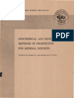 Geochemical and Mineralogical Methods of Prospecting For Mineral Deposits