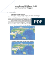 Kondisi Geografis Dan Kehidupan Sosial Budaya Negara Asia Tenggara Tugas Arva