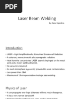 Laser Beam Welding: By, Ramu Rajendran