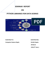 Python Libraries Seminar Report