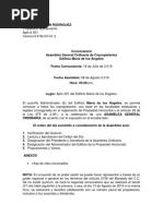 Acta de Nombramiento de Administrador 