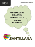 Programación Didáctica Segundo Ciclo Ciencias Naturales