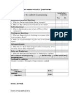 Rating Sheet