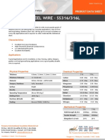 Stainless Steel Wire - Ss316/316L: Product Data Sheet