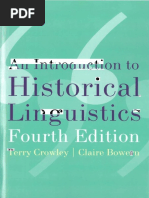 An Introduction To Historical Linguistics - Terry Crowley, Claire Bowern