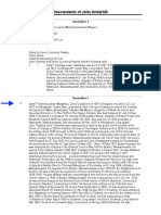 Descendant Report of John Underhill