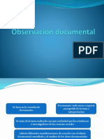 Observación Documental