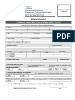 BFAR Scholarship Form