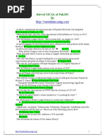 Solved MCQ of Pak101