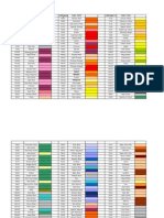 Copic Color Chart