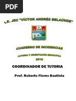 Cuaderno de Incidencia