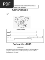 Examen 1 Comunicacion Primaria