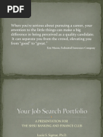 Your Job Search Portfolio