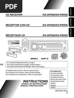 JVC Kd-Apd38/kd-Pdr30