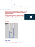 Como Hacer Un Manometro Casero